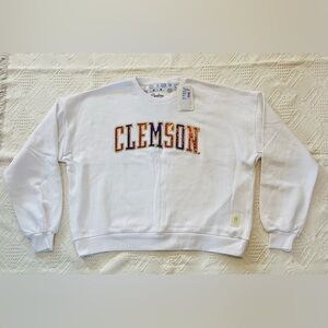 Clemson Sequin Logo Crewneck sweatshirt